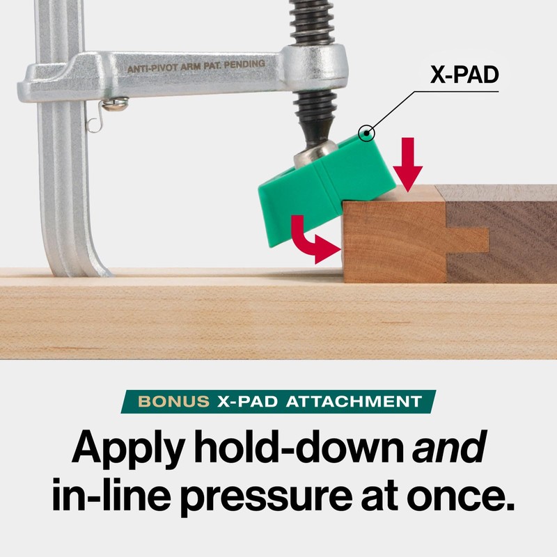 MICROJIG Matchfit DVC-850AP 2-In1, Track And In-Line Dovetail Clamp, Green