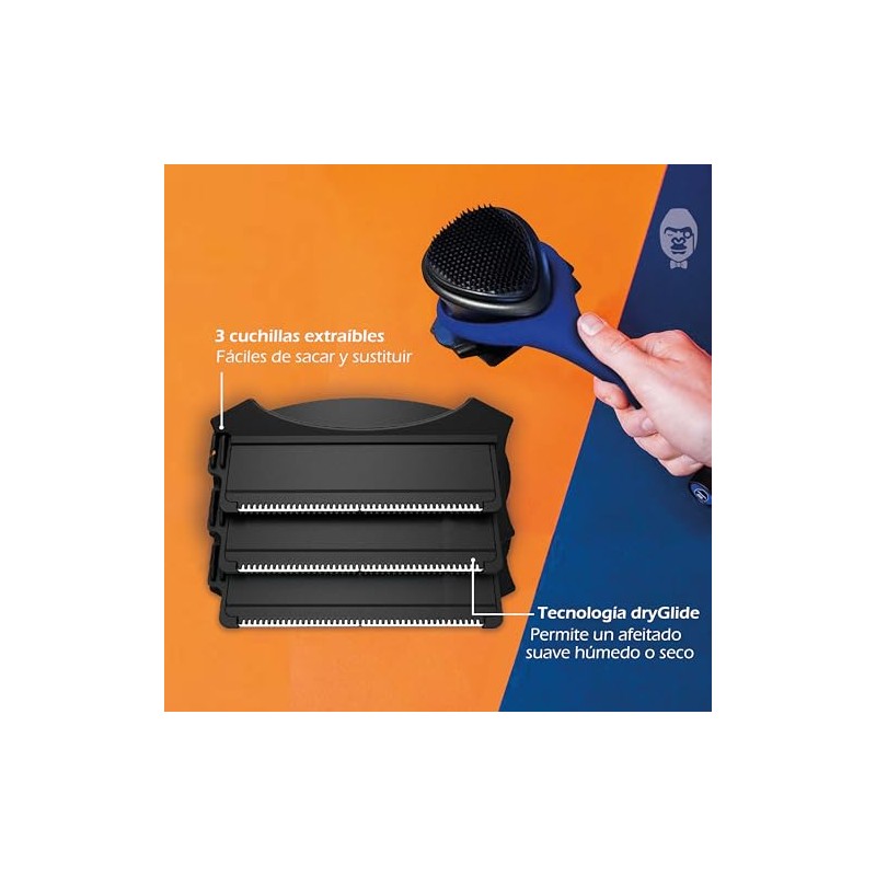 baKblade 2.0 PLUS - Afeitadora de espalda para hombre (bricolaje),
