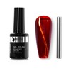beautilux Red Cat Eye Gel Nail Polish, 1Pcs Red Cat