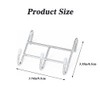 NYGHMY 6-Pack Wire Shelving Hooks - 3-Hook Hanging Organizer Attachments,