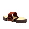 Rubber Curry Comb Massage Brush with Velcro Fastening Flexible Ergonomic