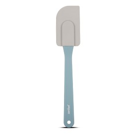 Zenker Teigschaber Candy 26,5 cm PATISSERIE, Schaber zum Backen, Ideal zum Glattstreichen und Ausschaben von Teig (Farbe: Eisblau/Grau), Menge: 1 Stück