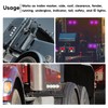 Ledvillage 2PCS Clear Lens Purple Watermelon LED Lights Low/High Dual