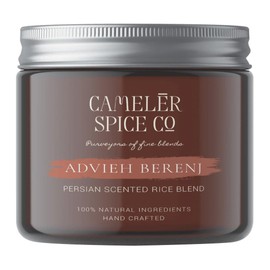 Cameler Spice Co | Advieh Berenj | 6th Century BC | Tradtional Persian blend for savoury rice, couscous, bulgar wheat and quinoa | Rose petal and Cardamom infused | 5 Natural ingredients