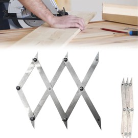 Picket Master Pro 3 Point Center Finder for Precise Measurements, Stainless Steel Center Finder Tool,Accurate Center Point Marking& Equal Spacing Divider,Carpenter Center Search Tools,1" to 12.5"