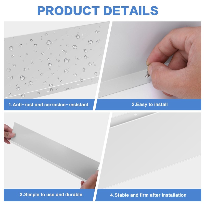 Gutter Valley Splash Guards Straight Roof Rain Diverter Roofing Gutter