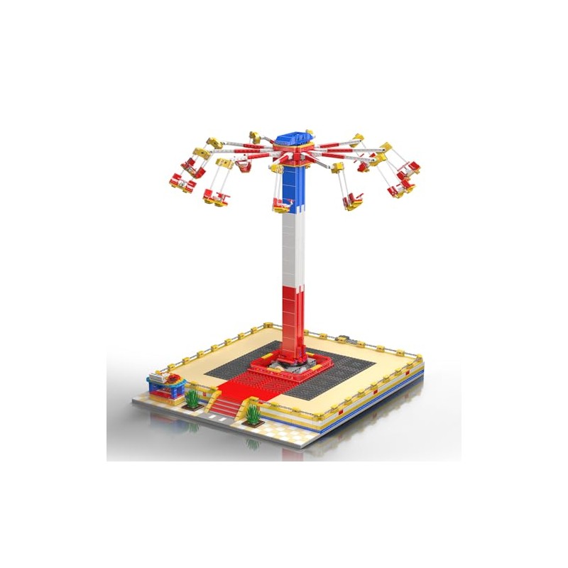 Mould King 11016 Amusement Park Building Sets, 1581+ Pieces Motorized