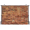 AIIKES 8X6FT Red Brick Wall Photography Backdrop Thin Vinyl Photo