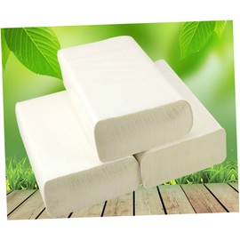 LALAFINA 4 Pack Thicken Kitchen Oil-Absorbing Paper Towels 3 Ply Wipe Hands Paper for Family Home Office