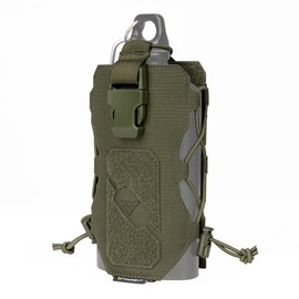 IDOGEAR Tactical Water Bottle Pouch Military Adjustable Straps Kettle Carrier Holder for Outdoor Sports (Ranger Green)