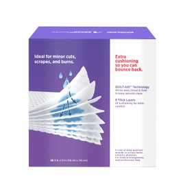 Band-Aid Band-Aid Brand Cushion Care Non-Stick Gauze Pads, Individually-Wrapped, Medium, 3 in x 3 in, 25 Count (Pack of 1)