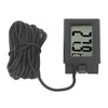 5PCS Electronic Digital Display Thermometer Black Mini Embedded Indoor Digital