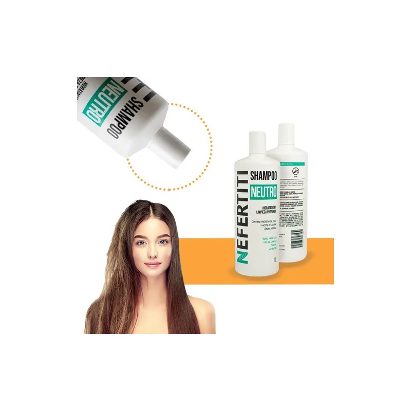 Shampoo Neutro Para Limpieza Profunda Profesional 1l Sin Sal