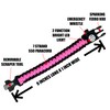 Spark and Shine Paracord Bracelet - Pink - Bright LED