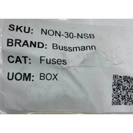 COOPER BUSSMANN - NON-30 - FUSE, 30A, 250V, LOT OF 2