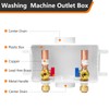 HeSun Washing Machine (Laundry) Outlet Box, 1/2 Inch Push-Fit Inlet
