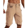 AUTIWITUA Men's Hiking Shorts Waterproof Tactical Cargo Short Pants Quick