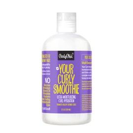 CurlyChic Your Curly Smoothie - Moisturizing Curl Smoothie for Defined, Healthy Curls with Natural Honey, Aloe Vera Gel & Butters - Sulfates & Paraben-free - Curl Creme Ideal for Textured Hair Care