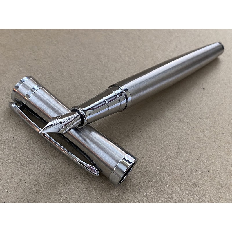 Rhapsody Luxury 3035 Executive STAINLESS STEEL Fountain Pen Ink Pens