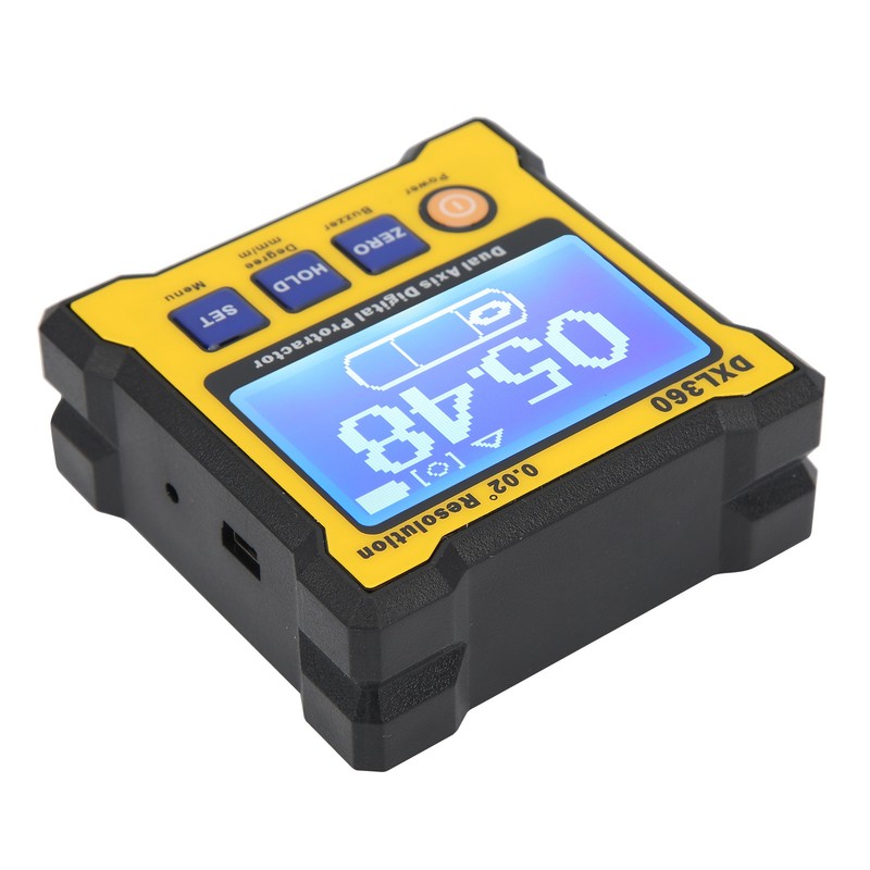 DXL360 Dual Axis Digital Protractor Electronic Inclinometer with Magnetic 100‑240V
