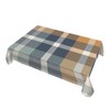 GSRONY Decorative Rectangle Table Cloths Brown Grey Beige Tartan Plaid