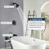 Tub Shower Faucet Combo Set Matte Black Bathtub Faucet Set
