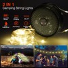 NEWCITY Camping String Lights, 2 in 1 Outdoor String Lights