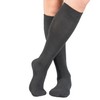 Y2Y2 3 Pairs Men's Knee-High Dress Socks/Black x3 / Shoe