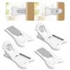 Pakalik Child Lock, Window Stopper, Sliding Door Lock, Baby Guard, Baby, Pets, Tamper Prevention, Prevents Opening, Indoor and Child Safety Lock, White, Set of 4, Instructions Included
