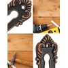 FUXXER® Set of 6 Antique Key Signs and Lock Rosettes,