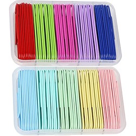 ZHUNBABA Paper Clips,100 PCS Large Paper Clips,Assorted Colorful Paper Clips 50mm Environmental Technology PaperClips, PVC Free Colored Paper Clips,Colorful Paper Clips Paper Clips for Paperwork.