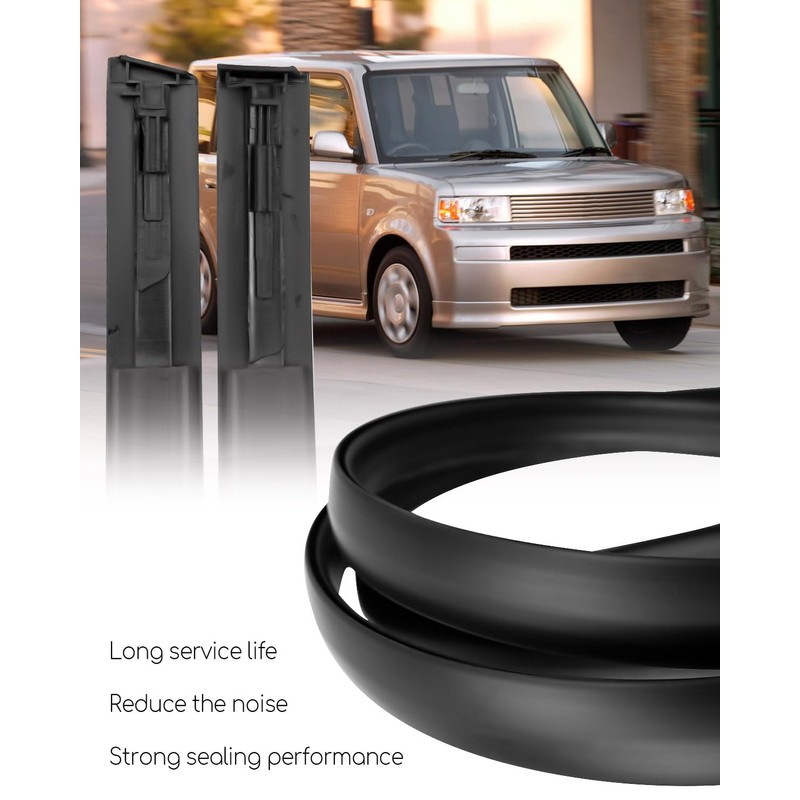 1 Pair Roof Molding Drip Weatherstrip Fit for Scion XB