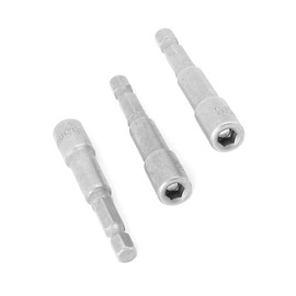 TOP-VIGOR 3Pcs 5.5mm Nut Setter Driver Drill Bit Set, 1/4 inch Hex Shank Quick Change, 65mm Length Metric Nut Driver Set for Woodworking, Auto Repairing, Machine Maintenance, Furnitures