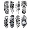 42pcs Temporary Tattoo Sticker Clear Patterns Waterproof Prevent Fading Fake