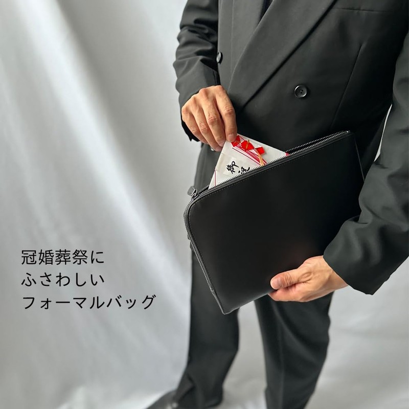 Plex Men's Formal Bag, Black, For Congratulations, Funerals, School Entrance