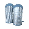 Penguin Home Oven Gloves,Heat Resistant, Colour - White & Blue,