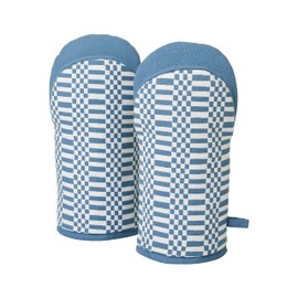 Penguin Home Oven Gloves,Heat Resistant, Colour - White & Blue, Eco Friendly & Sustainable,Frog shaped Oven Mitts,Cotton with 100% polyester filling, Cooking Baking Grilling BBQ,Size - 18x32cm
