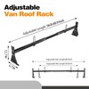 Colinktool Universal Van Ladder Roof Racks, Adjustable Van Roof Ladder