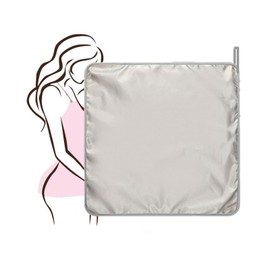 Anti Radiation Labtop Pad,Laptop EMF Radiation Blocking Pad Computer Tablets Notebooks Thigh Pad Shield Protection Pouch Faraday Fabric Bag,5G RF GPS RFID Security Pouch (L-13.78IN)