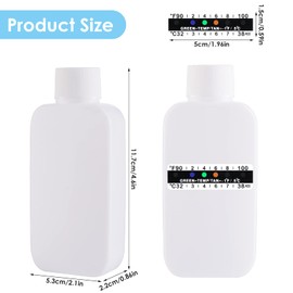 12 Pcs Urine Test Complete Kit, Include 2 Urine Test Bottles 10 Temperature Test Urine Strips