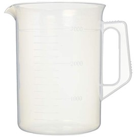 Sanplatec (サンプラテック) Sanpla Polypropylene Beaker with Handle, 1032, 3L