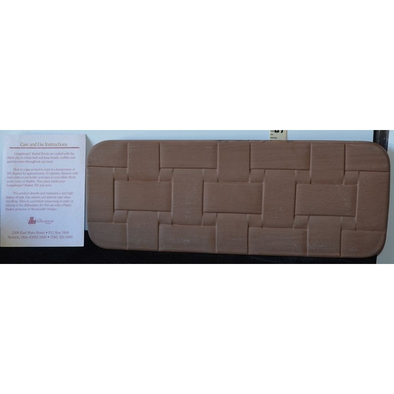 Longaberger Pottery Bread Basket Brick
