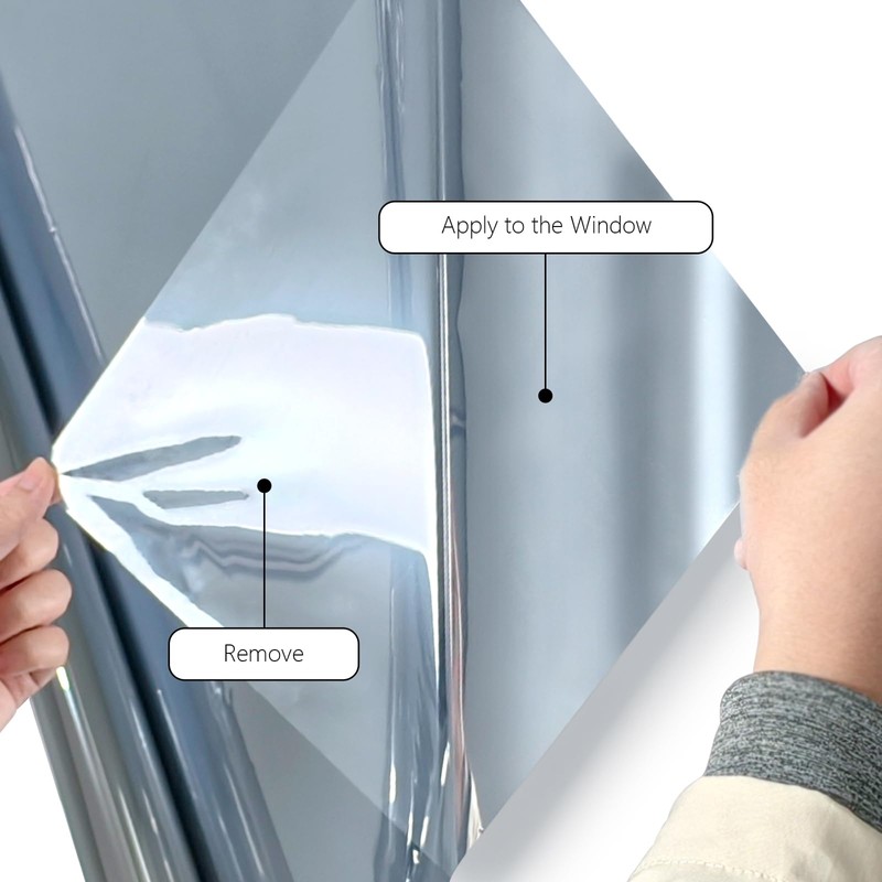 Finnez One Way Privacy Window Film Reflective Mirror Home Window