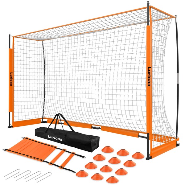 Collapsible Soccer Goal, 12×6 ft Portable Soccer Goal Net for