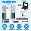 Copkim 6 Pack 12V DC Worm Gear Motor 8mm Coupling
