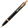 PARKER 1975638 Parker Ballpoint Pen, IM Black GT Medium Point,