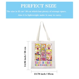 JTOUK Lizzie Gift Cartoon Lizzie Merchandise This Is What Dreams Are Made Of Tote Bag Gift for Lizzie Fans (Dreams Made Tote EU)