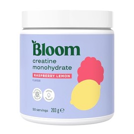 Bloom Nutrition Creatine Monohydrate Powder – Fitness & Workout Support Supplement – Raspberry Lemon