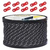 Hikeman 50m Reflective Guyline Solid Braid Nylon Camping Rope with