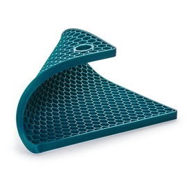 Mrs. Anderson’s Baking Silicone Honeycomb Trivet, Non-Scratch, Non-Skid, Heat Safe, Turquoise Blue